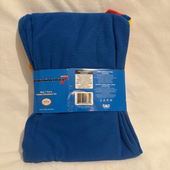 NEW MARIO KART 7 PAJAMAS 2-PIECE PJ'S BOYS SIZE 4/5 NWT - Picture 2 of 3
